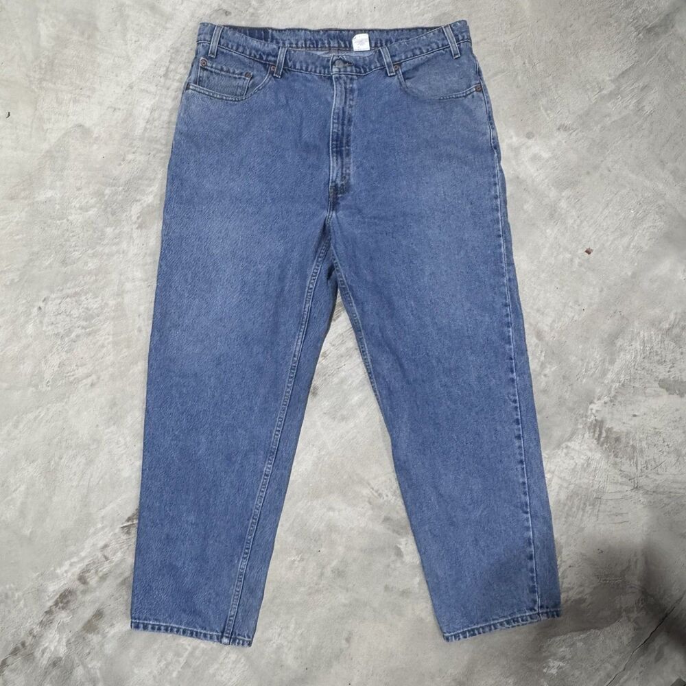 Levis 550 Relaxed Fit Jeans Mens 42x30 Medium Wash Red Tab Big & Tall